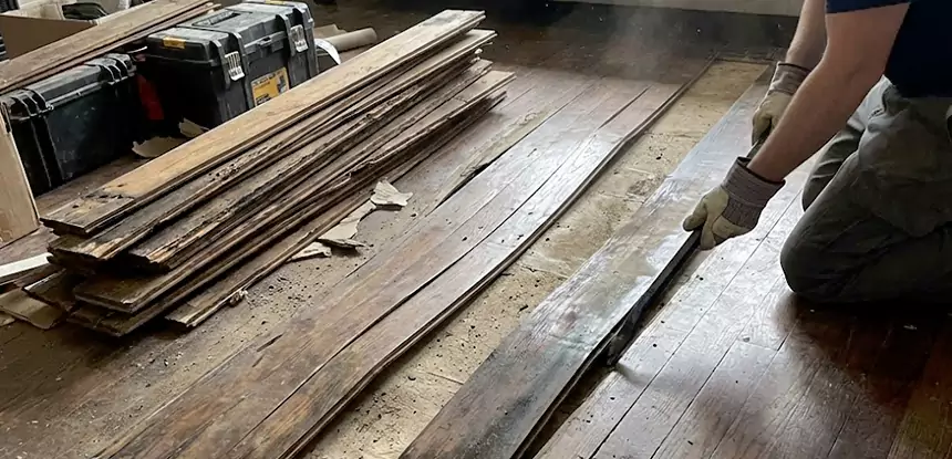 Wood Veneer Water Damage Repair Overland Park