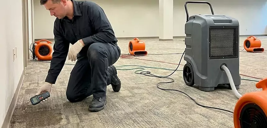 Drying Carpet Padding After Flood in Overland Park